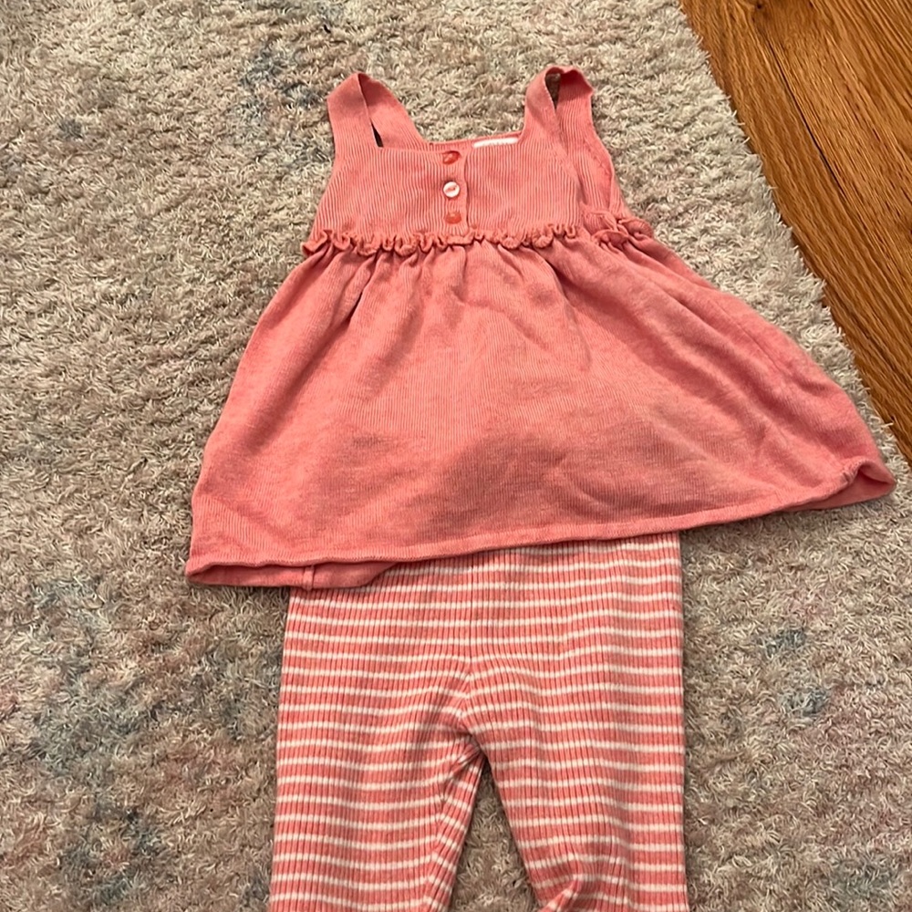 Zara outfit pink 2 piece set